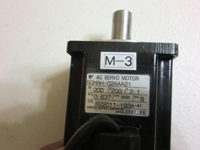 YASKAWA MODEL : SGMAH-02AAA21 200W (二手良品) — 2 / 3