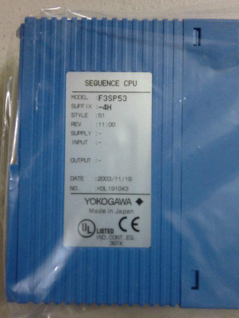 YOKOGAWA MODEL : F3SP53-4H 盒裝 (NEW) — 2 / 3