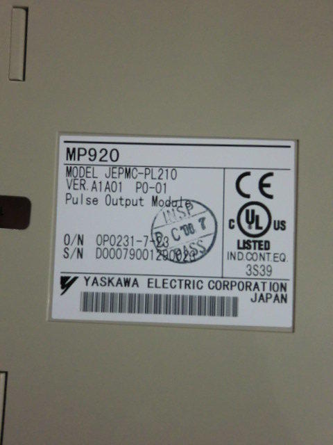 YASKAWA MP920 PO-01 MODEL : JEPMC-PL210 盒裝 (NEW) — 2 / 3