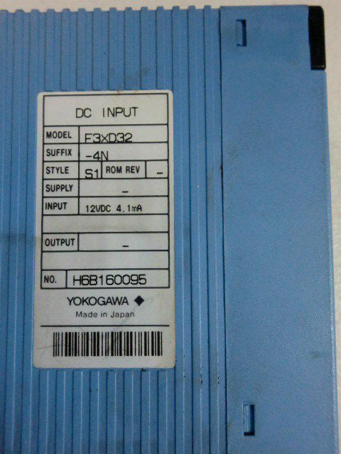 YOKOGAWA 橫河 PLC DC INPUT MODEL : F3XD32-4N (二手良品) — 3 / 3