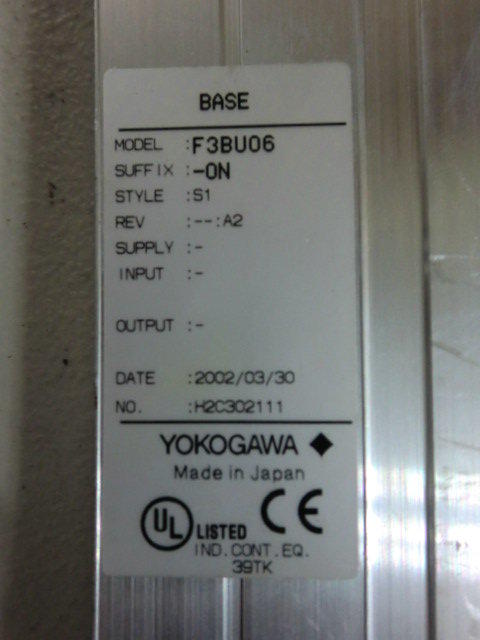 YOKOGAWA MODEL : F3BU06-0N (二手良品) — 3 / 3