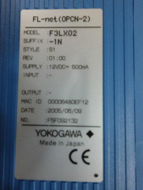 YOKOGAWA MODEL : F3LX02-1N 盒裝 (NEW) — 2 / 3