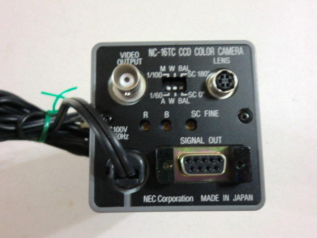 NEC CCD COLOR CAMERA MODEL : NC-16TC INPUT : 1PH AC 100V (二手良品) — 2 / 3