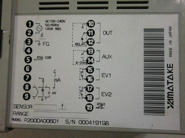 YAMATAKE R20 MODEL : R200DA00601 (二手良品) — 2 / 3