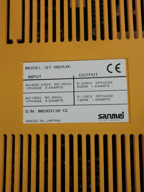 SANMEI MODEL : QT-002AXE 200W 盒裝 (NEW) — 2 / 3