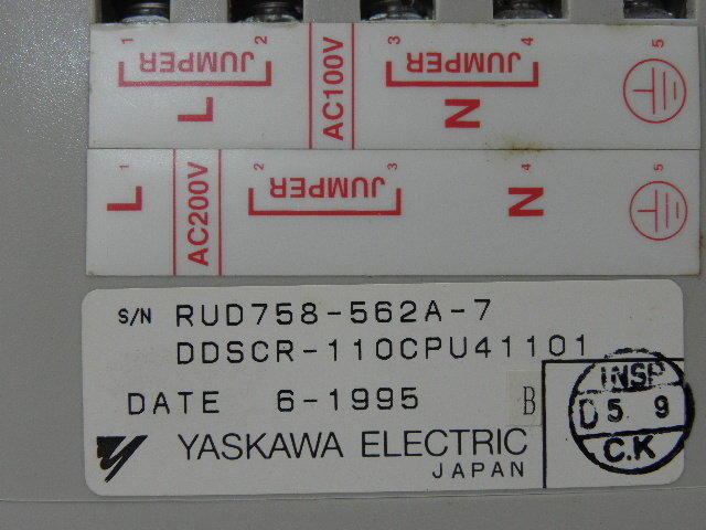 YASKAWA MODEL : DDSCR-110CPU41101 (二手良品) — 2 / 2