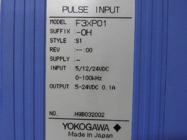YOKOGAWA 橫河 PLC PULSE INPUT MODEL : F3XP01-0H (二手良品) — 2 / 2