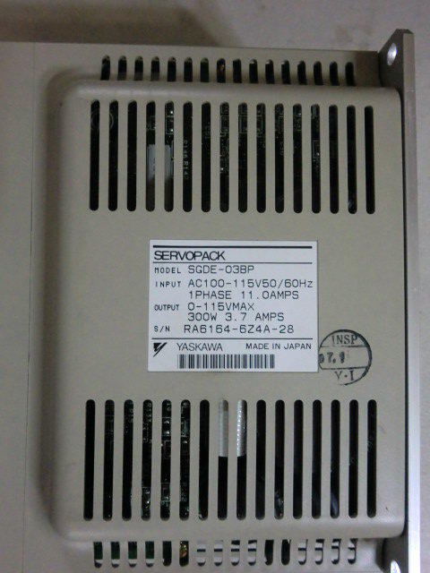 YASKAWA MODEL : SGDE-03BP 300W 盒裝 (NEW) — 2 / 3