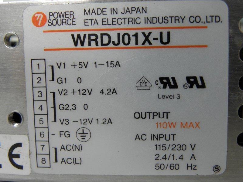 POWER SOURCE POWER SUPPLY MODEL : WRDJ01X-U 盒裝 (NEW) — 2 / 2