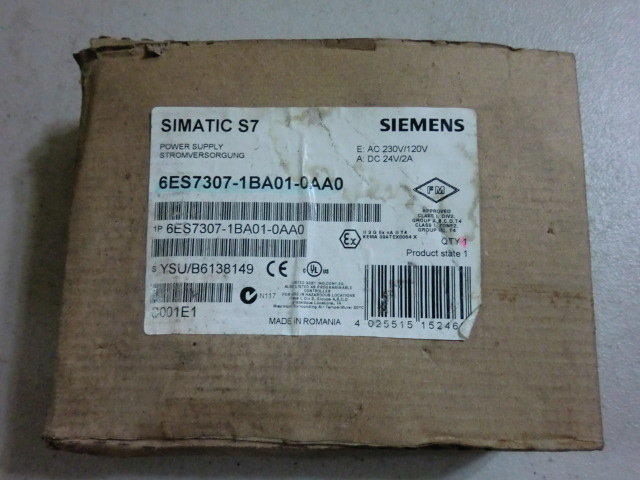 SIEMENS MODEL : 6ES7307-1BA01-0AA0 盒裝 (NEW) — 3 / 3