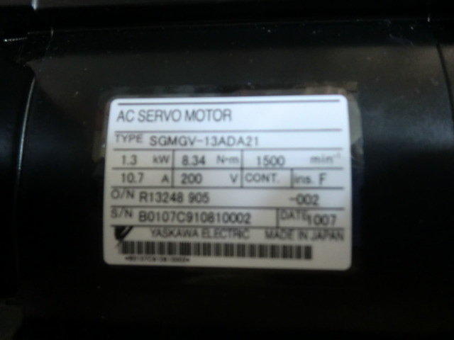 YASKAWA MODEL : SGMGV-13ADA21 1300W 盒裝 (NEW) — 2 / 3