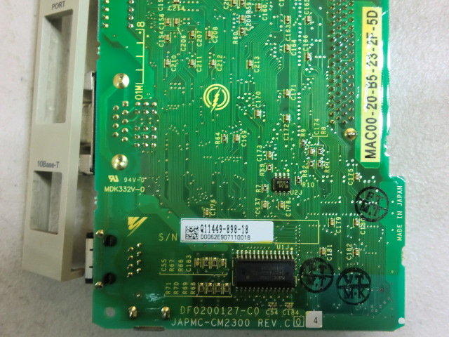 YASKAWA MP2300 218IF-01 MODEL : JAPMC-CM2300 REV.C04 — 3 / 3