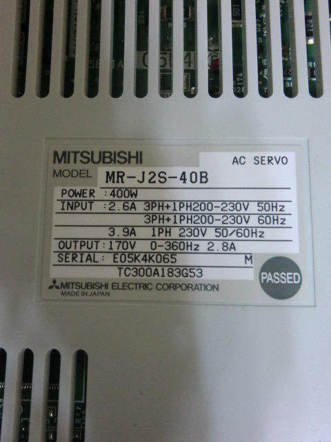 MITSUBISHI MODEL : MR-J2S-40B 400W 無盒裝 (NEW) — 3 / 3