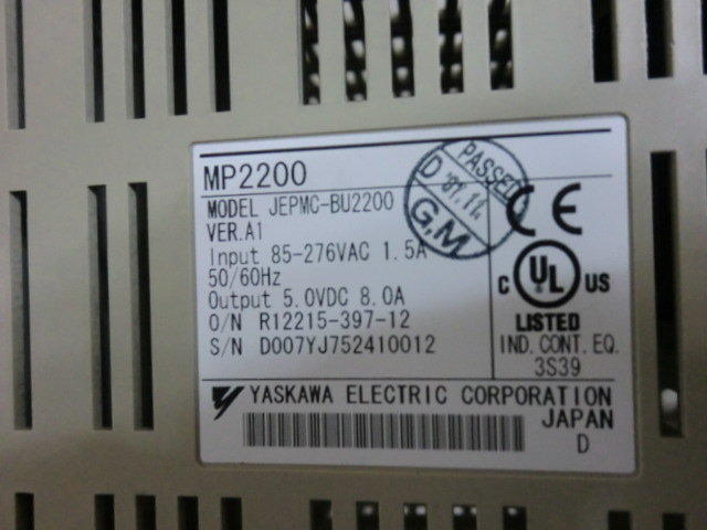 YASKAWA MP2200 MBU-01 MODEL : JEPMC-BU2200 VER.A1 — 3 / 3