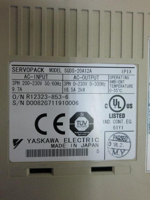 YASKAWA MODEL : SGDS-20A12A 2000W (二手良品) — 3 / 3