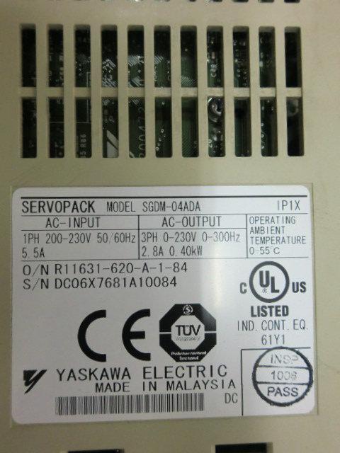 YASKAWA MODEL : SGDM-04ADA VER.58842 400W (二手良品) — 3 / 3