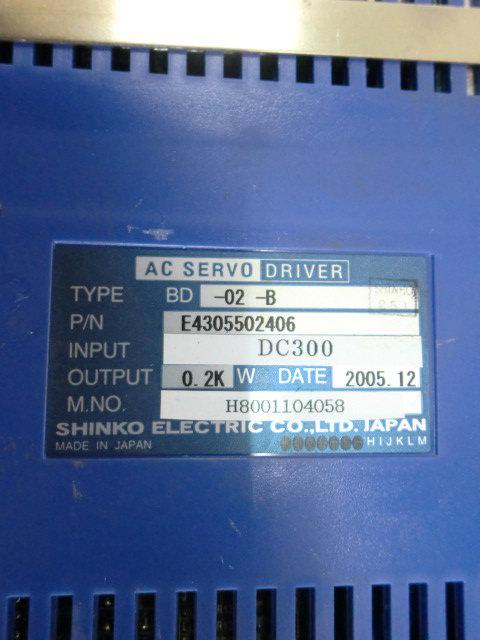 SHINKO ELECTRIC MODEL : BD-02-B 200W (二手良品) — 3 / 3