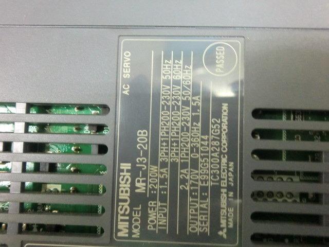 MITSUBISHI MODEL : MR-J3-20B 200W (二手良品) — 3 / 3