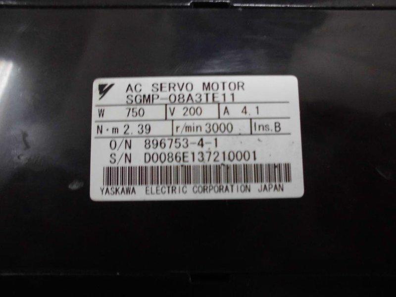 YASKAWA MODEL : SGMP-08A3TE11 750W 無盒裝 (NEW) — 2 / 3