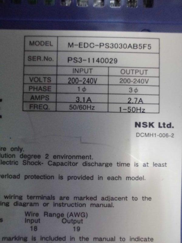 NSK TYPE : M-EDC-PS3030AB5F5-B 盒裝 (NEW) — 3 / 3