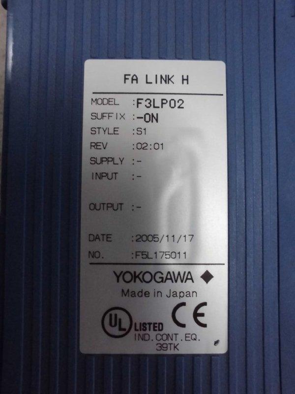 YOKOGAWA MODEL : F3LP02-0N (二手良品) — 3 / 3