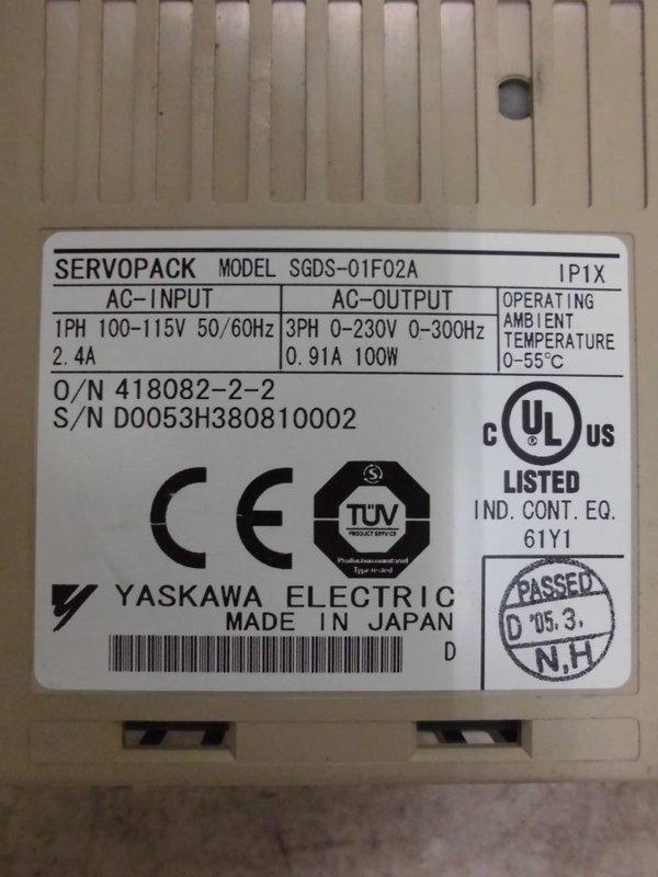 YASKAWA MODEL : SGDS-01F02A 100W (二手良品) — 3 / 3