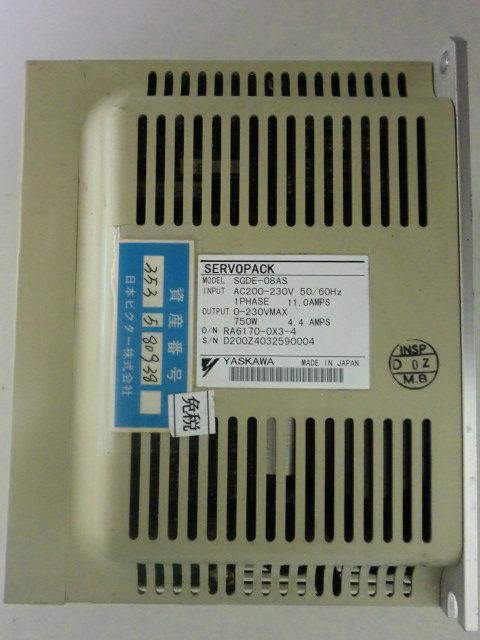 YASKAWA MODEL:SGDE-08AS 750W二手良品 — 2 / 3