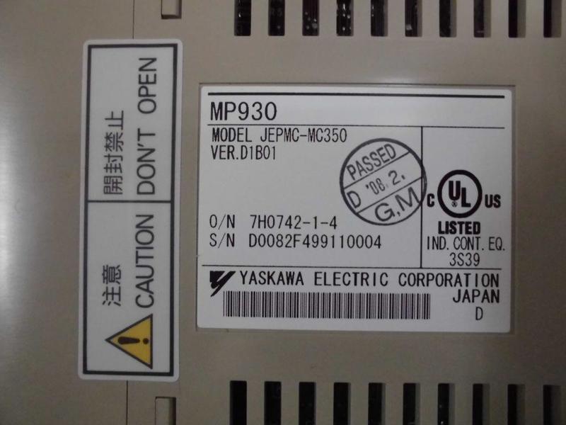 YASKAWA MP930 MODEL : JEPMC-MC350 VER.D1B01 盒裝 (NEW) — 2 / 3