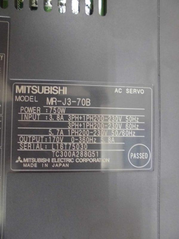 MITSUBISHI MODEL : MR-J3-70B 750W 無盒裝 (NEW) — 3 / 3