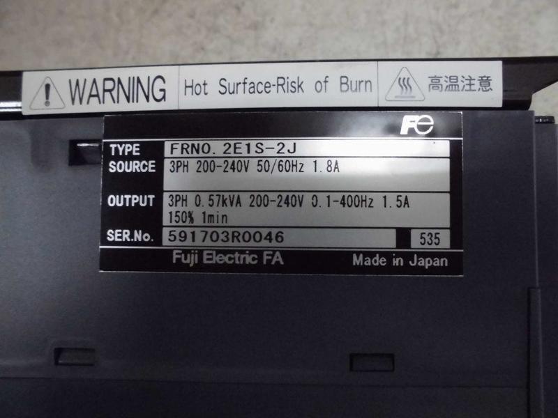 FUJI ELECTRIC MODEL : FRN0.2E1S-2J 200W 盒裝 (NEW) — 2 / 3
