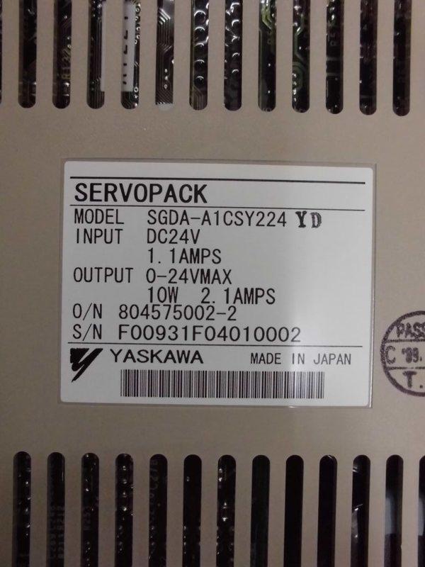 YASKAWA MODEL : SGDA-A1CSY224 YD 10W 無盒裝 (NEW) — 3 / 3