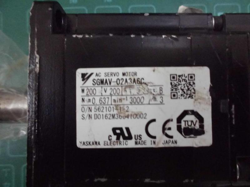 YASKAWA MODEL : SGMAV-02A3A6C 200W (二手良品) — 2 / 3