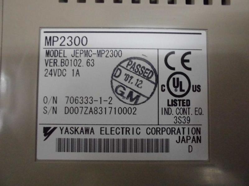 YASKAWA MP2300 MODEL : JEPMC-MP2300 VER.B0102.63 — 3 / 7