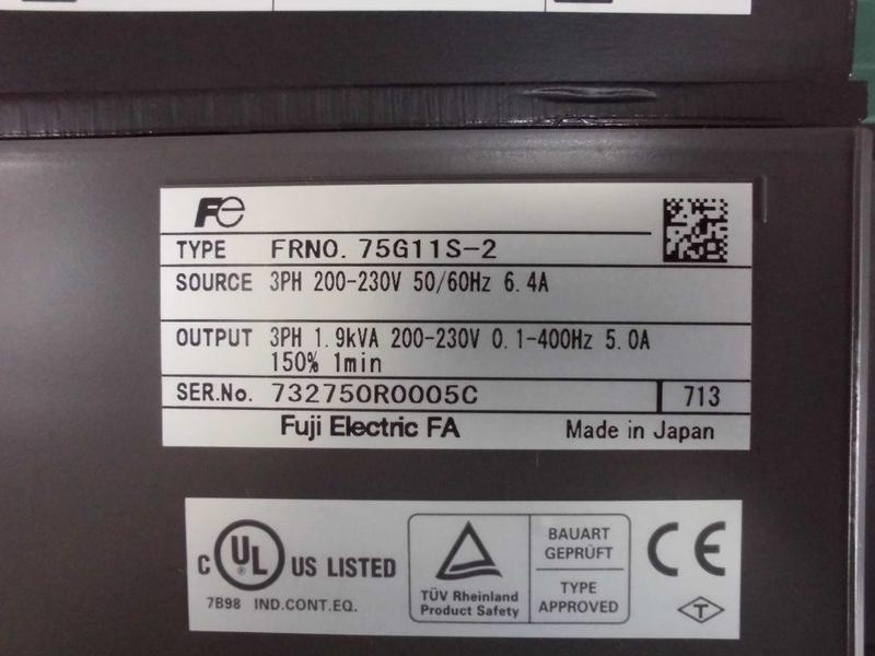 FUJI ELECTRIC MODEL : FRN0.75G11S-2 750W 盒裝 (NEW) — 3 / 4