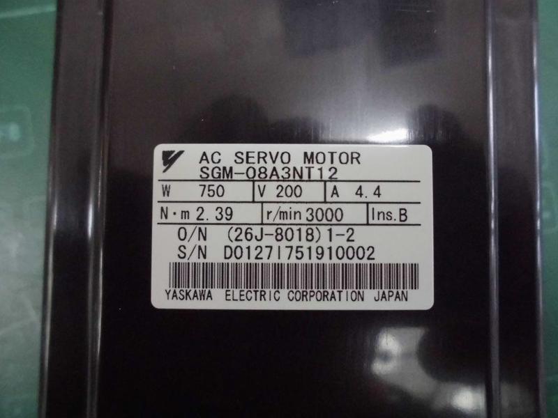 YASKAWA MODEL : SGM-08A3NT12 750W 盒裝 (NEW) — 5 / 6