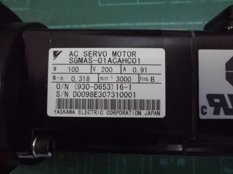 YASKAWA MODEL : SGMAS-01ACAHC01 + CP-20A-21-F003A-SP — 4 / 6