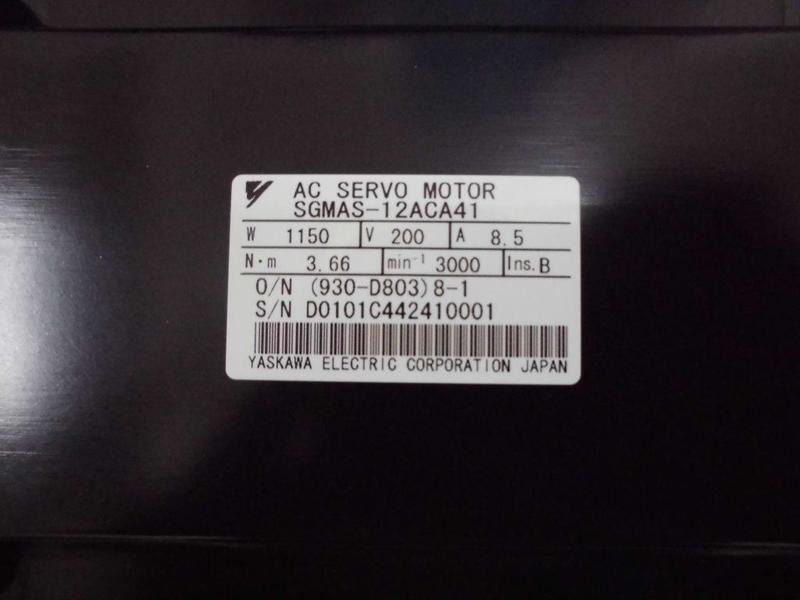 YASKAWA MODEL : SGMAS-12ACA41 1150W 盒裝 (NEW) — 3 / 6