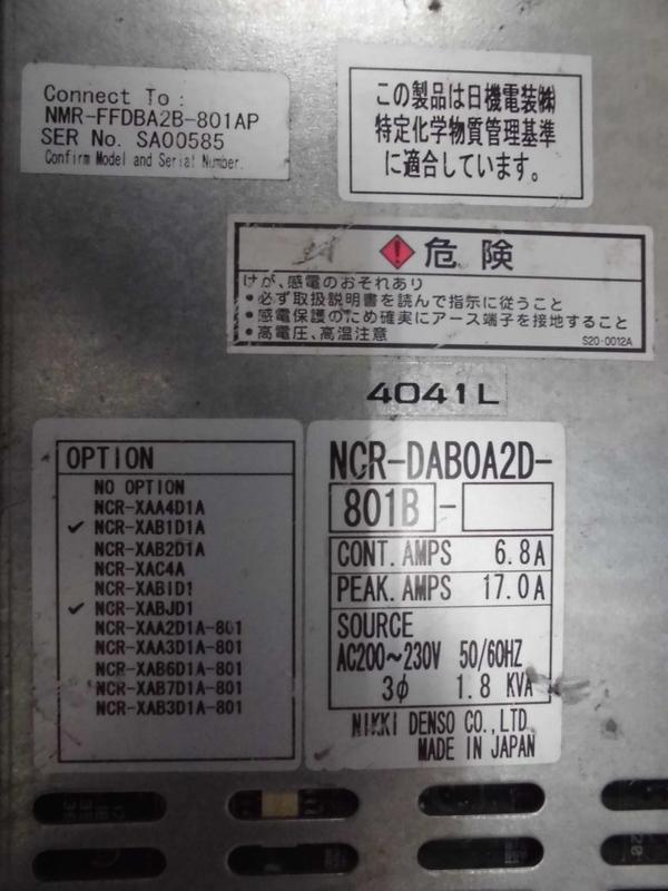 NIKKI DENSO MODEL : NCR-DAB0A2D-801B (二手良品) — 4 / 7