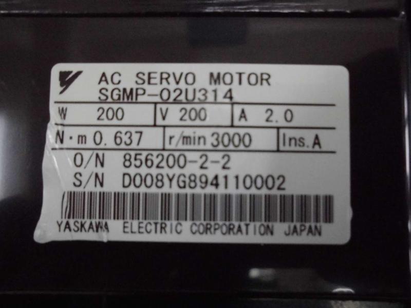 YASKAWA MODEL : SGMP-02U314 200W 無盒裝 (NEW) — 5 / 5