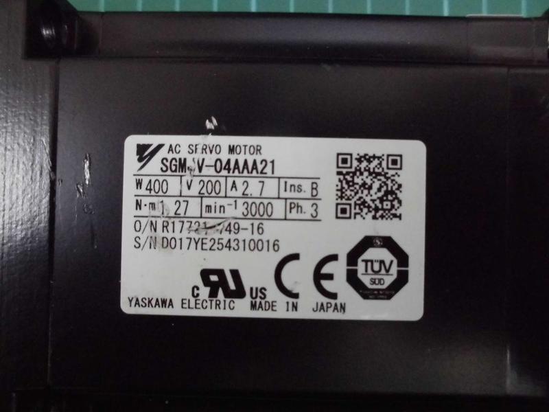 YASKAWA MODEL : SGMJV-04AAA21 400W 無盒裝 (NEW) — 3 / 7