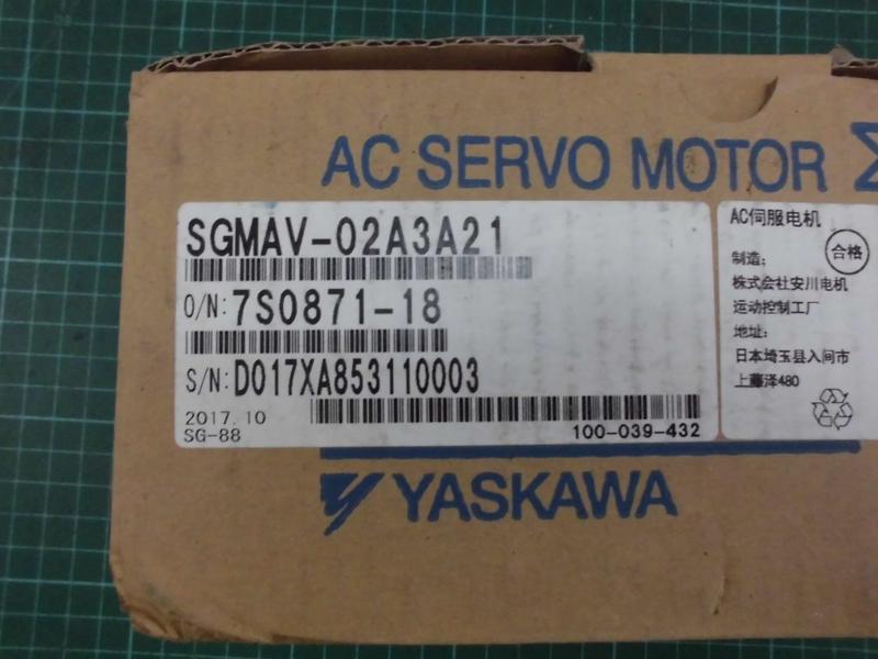 YASKAWA MODEL : SGMAV-02A3A21 200W 盒裝 (NEW) — 5 / 5