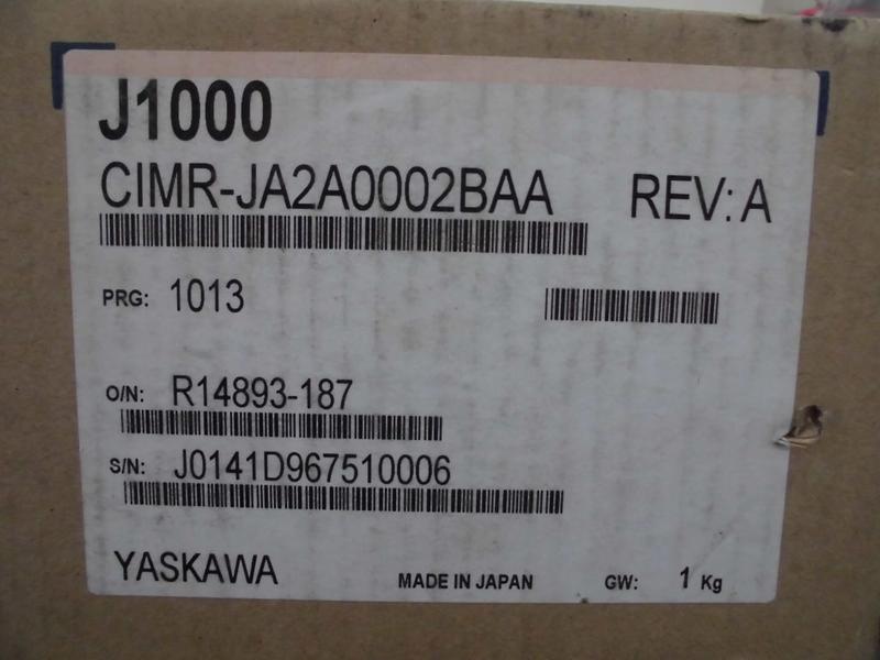YASKAWA V1000 MODEL : CIMR-VA2A0002BAA 盒裝 (NEW) — 6 / 6