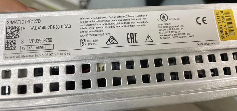 SIEMENS TYPE : 6AG4140-2BK30-0CA0 盒裝 (NEW) — 4 / 6