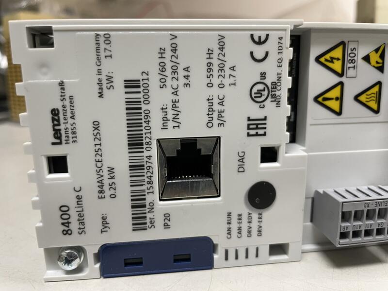 LENZE TYPE : E84AVSCE2512SX0 盒裝 (NEW) — 4 / 7