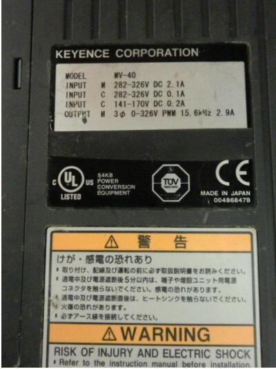 KEYENCE MODEL : MV-40 400W (二手良品) — 3 / 3