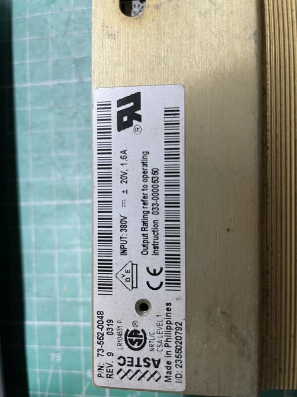 ASTEC MODEL: P/N : 73-552-0048 REV.9 ( 二手良品 ) — 2 / 5