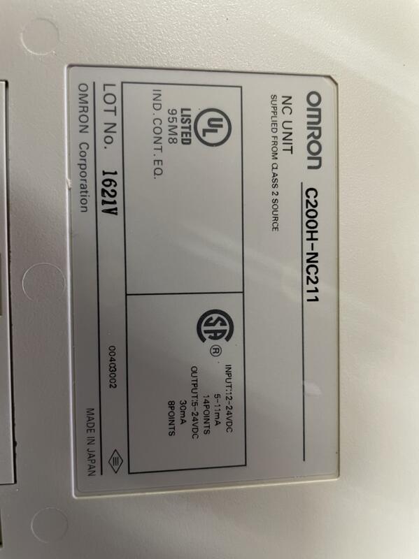 OMRON MODEL : C200H-NC211 無盒裝 (NEW) — 3 / 6