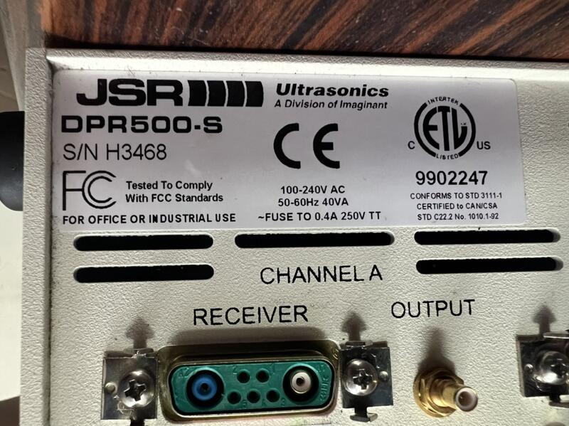 JSR SONIX Ultrasonics MODEL:DPR500-S二手良品 — 5 / 5