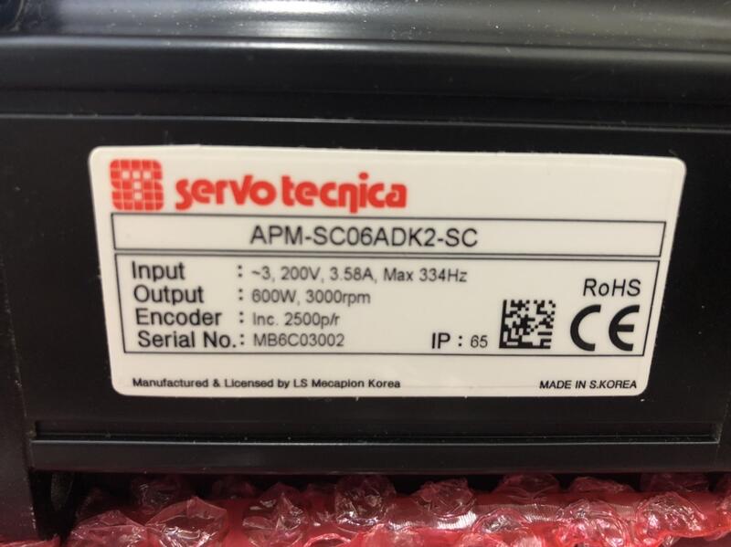 現貨 SERVO TECNICA MODEL：APM-SC06ADK2-SC 盒裝(NEW) — 8 / 8