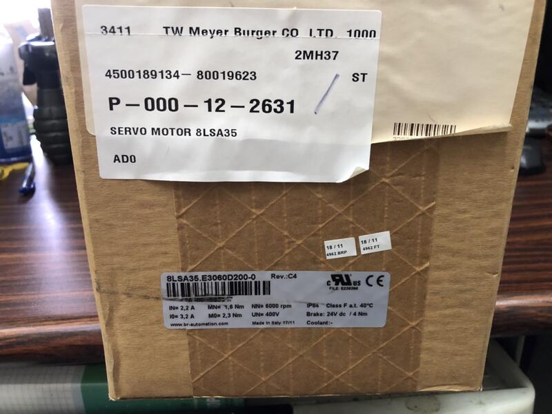B&R MODEL:8LSA35.E3060D200-0 REV.:C4 盒裝新品 — 9 / 9